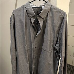 Van Heusen Gray Button-Down Shirt